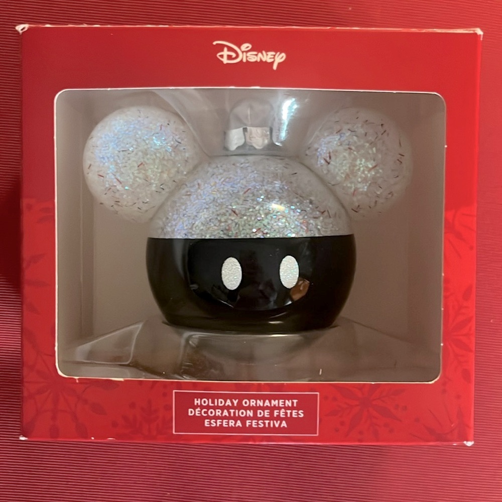 Disney Mickey Mouse Hallmark glass ornament